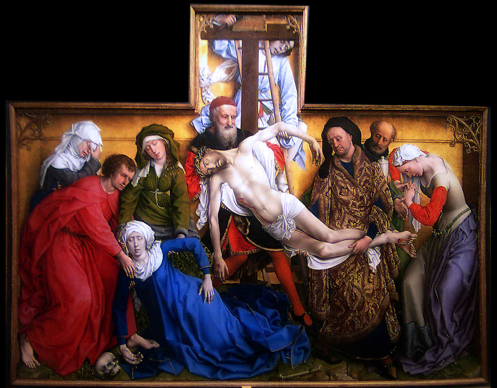El descendimiento de la cruz (De Kruisafneming), es considerada la obra maestra del pintor flamenco Roger van der Weyden. Es un �leo sobre tabla, pintado probablemente en 1436. Se exhibe actualmente en el Museo del Prado de Madrid.