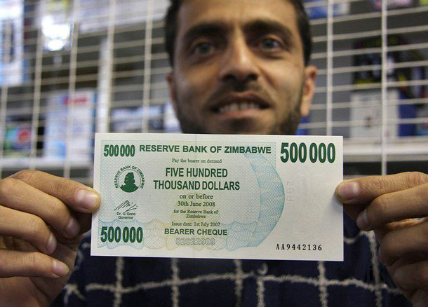 En alg�n momento la inflaci�n en Zimbabue super� el, lean bien, �231 millones porciento en un a�o!
