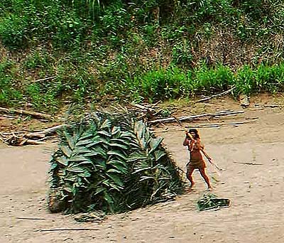 Fotograf�a a�rea de las aldeas. Foto: Heinz Plenge Pardo / Frankfurt Zoological Society