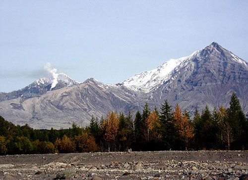 Volc�n Shiveluch en erupci�n