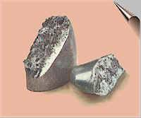 Mineral itrio, una tierra rara