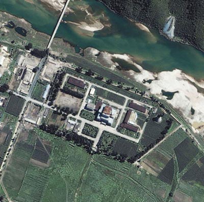 Vista general del complejo Yongbyon tomado desde un sat�lite Ikonos, el complejo se halla a 100 kil�metros de Pyongyang.
