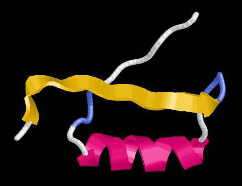 Modelo molecular de la insulina