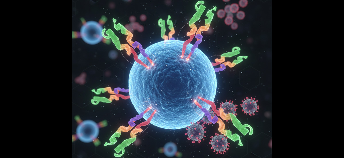 Linfocitos células T-inteligentes. Imagen: IA