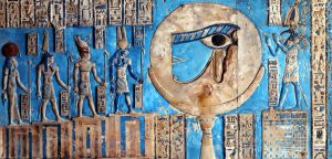 Pintura en el Templo Dendera, diosa Hathor. Foto: Wikipedia