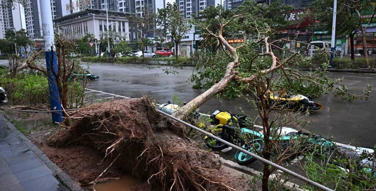 Daños ocasionados por el ciclón Ragasa 25. Foto: Agencias