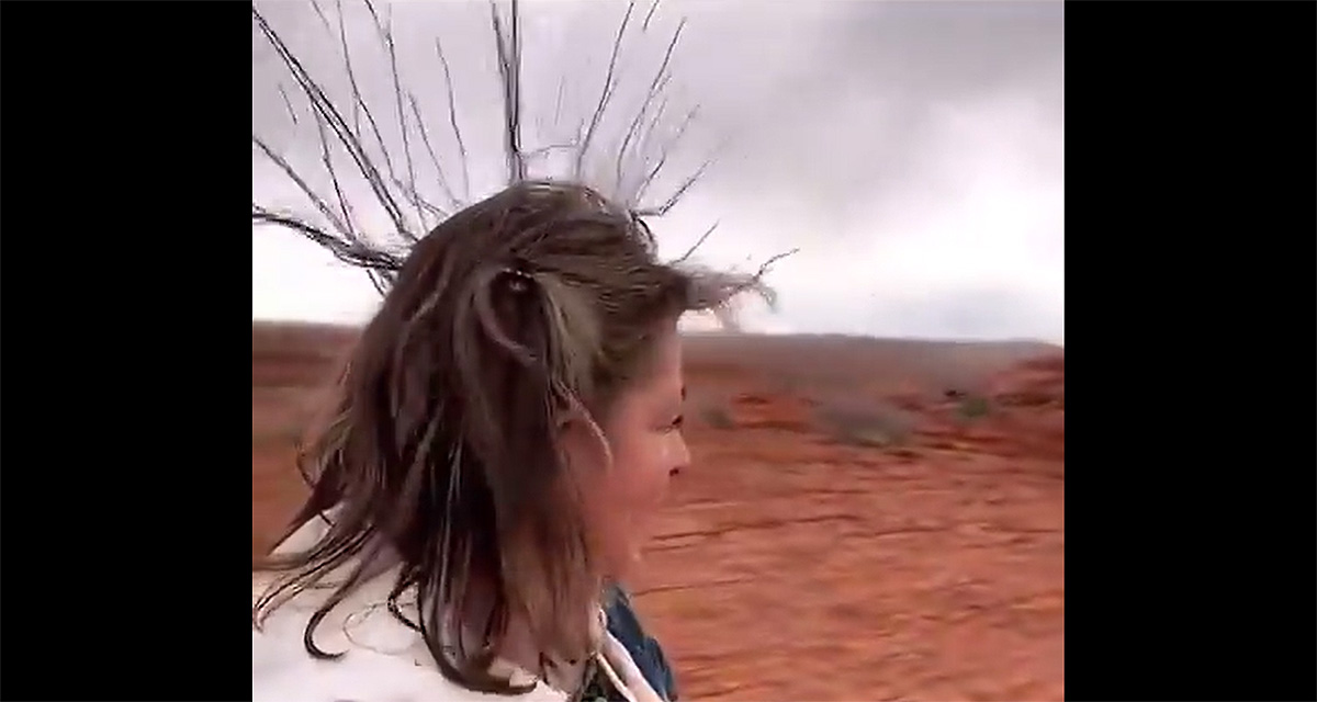 Electricidad estática cabelllo