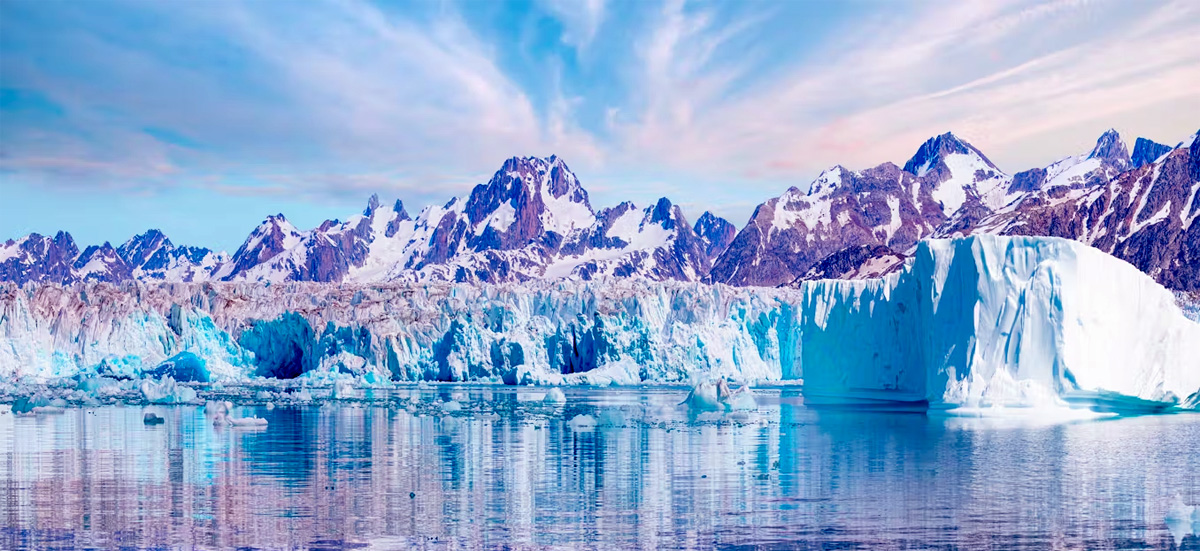 Glaciar Knud Rasmussen, en Groenlandia. Foto: Muratart/Shutterstock