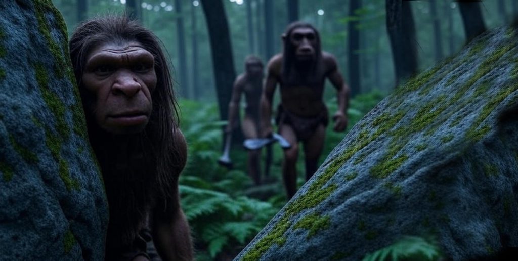 Reconstrucción del hombre de Yunxian-2. Imagen: IA / prompt: Danny Ayala Hinojosa