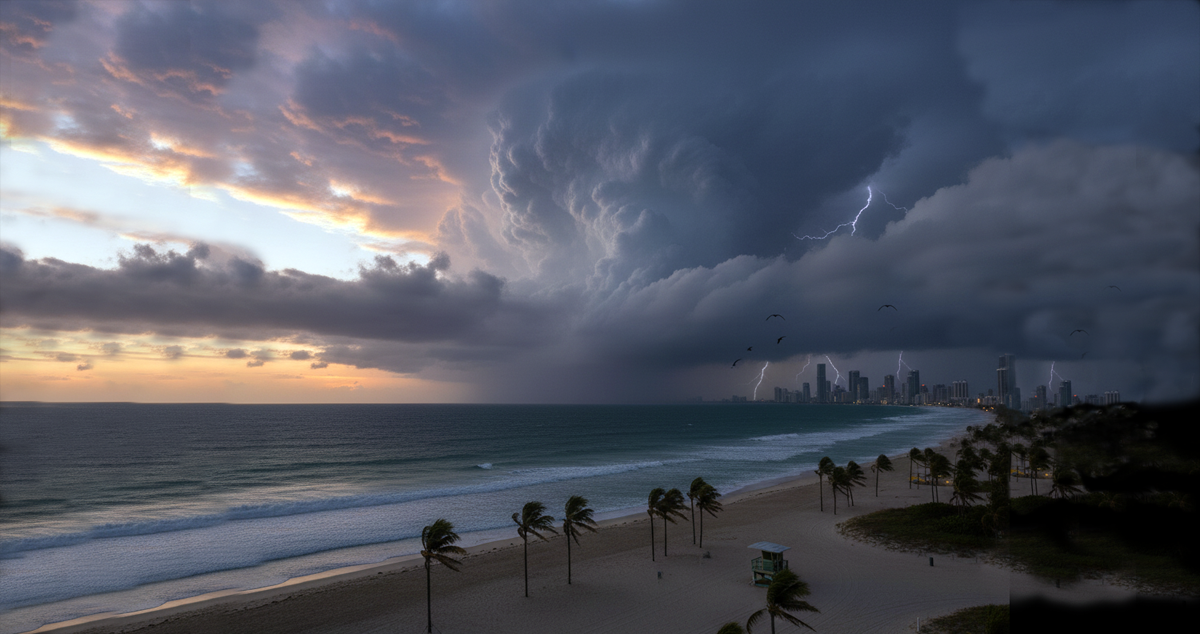 Huracán. Imagen: IA / prompt: Danny Ayala Hinojosa