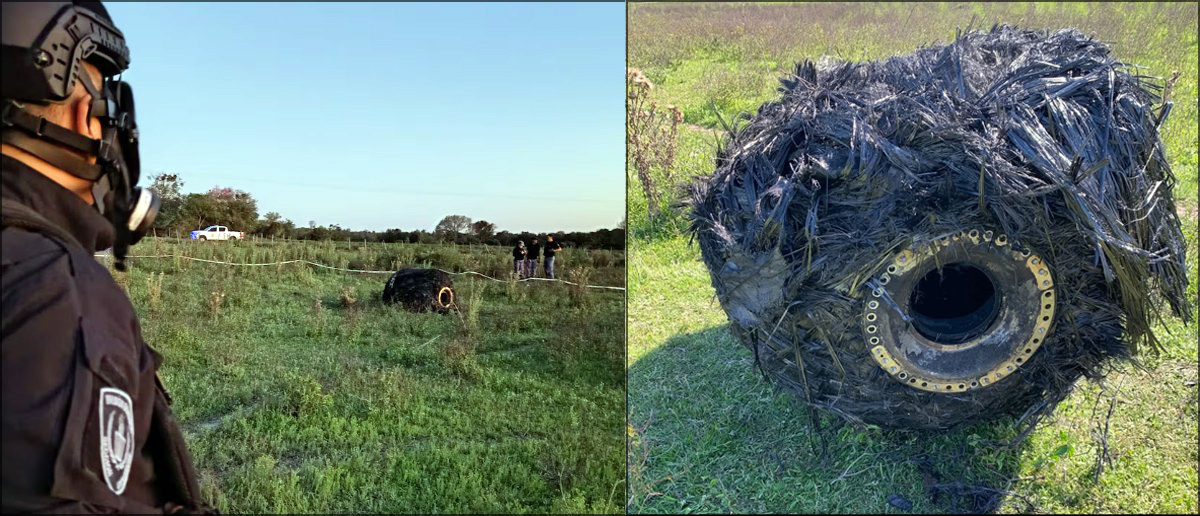 Objeto extraño cayó en Argentina. Imagen: X