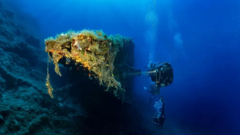 Restos Nao Santa María. Imagen: EFE