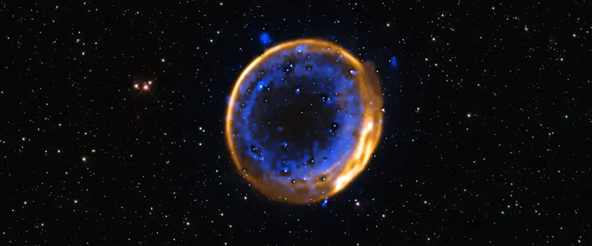 Supernova-SNR-0509-67.5 ESO/P. Das et al. Estrellas de fondo (Hubble): K. Noll et al.