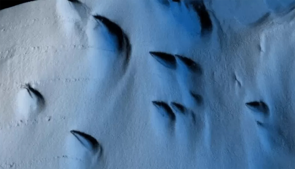 Formaciones bajo la Antártida. Imagen:  Science Advances