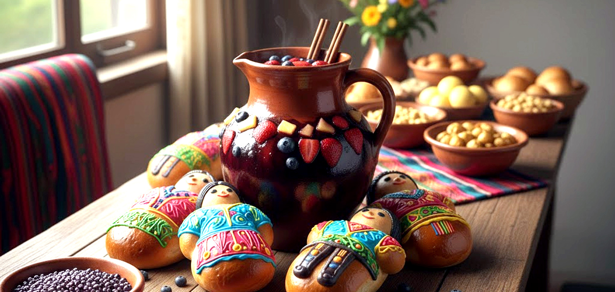 Guaguas de pan y colada morada