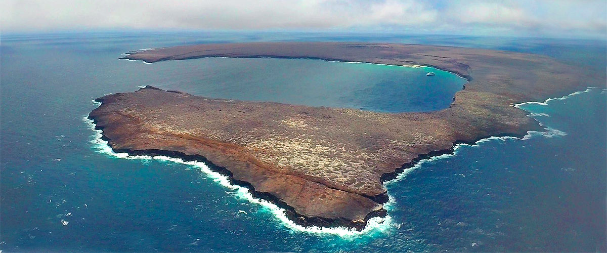 Volcán Genovesa. Foto: Galápagos Naciente