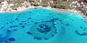 Aldea sumergida en Croacia. Foto: Universidad de Zadar