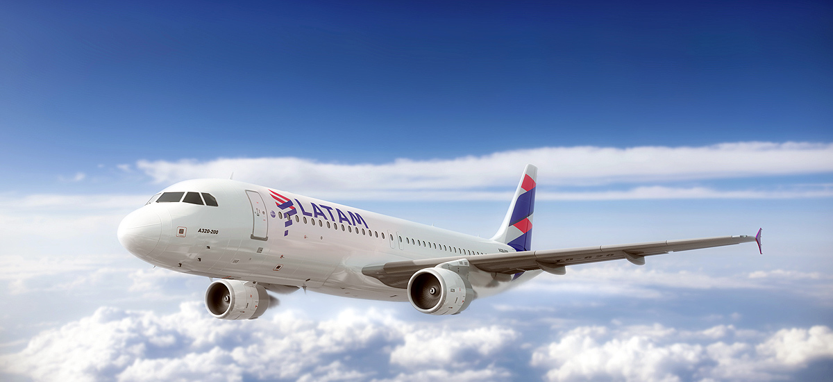 Airbus A320. Imagen: Latam