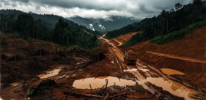 Destrucción de la selva en los Llanganates. Imagen: IA / Danny Ayala Hinojosa