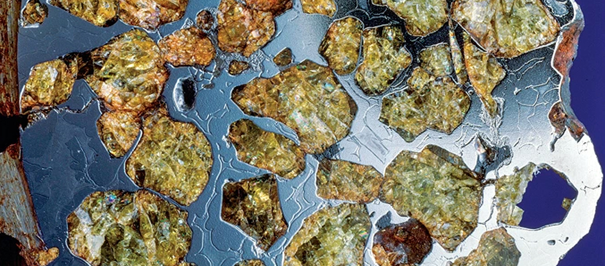 Meteorito Imilac pallasite. Foto: Chip Clark/Smithsonian Institution National Museum of Natural History