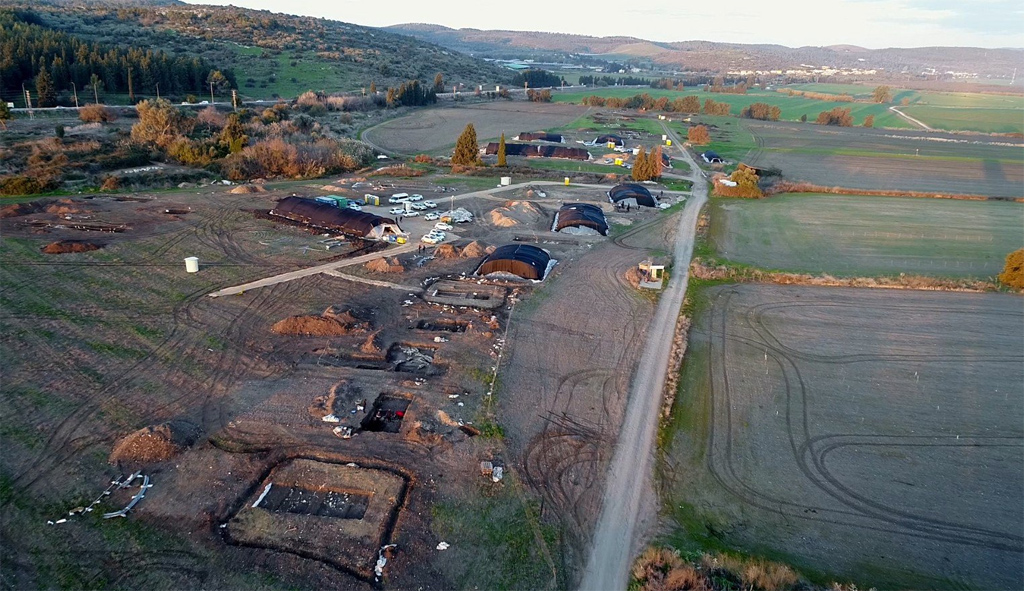 Área excavada en Tel Megiddo, Israel. Foto: Assaf Peretz/Israel Antiquities Authority