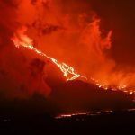 Erupción del volcán La Cumbre, el 4 de marzo de 2024. Foto: Agencia EFE