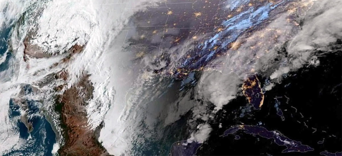 Vórtice Polar en México. Foto: NOAA