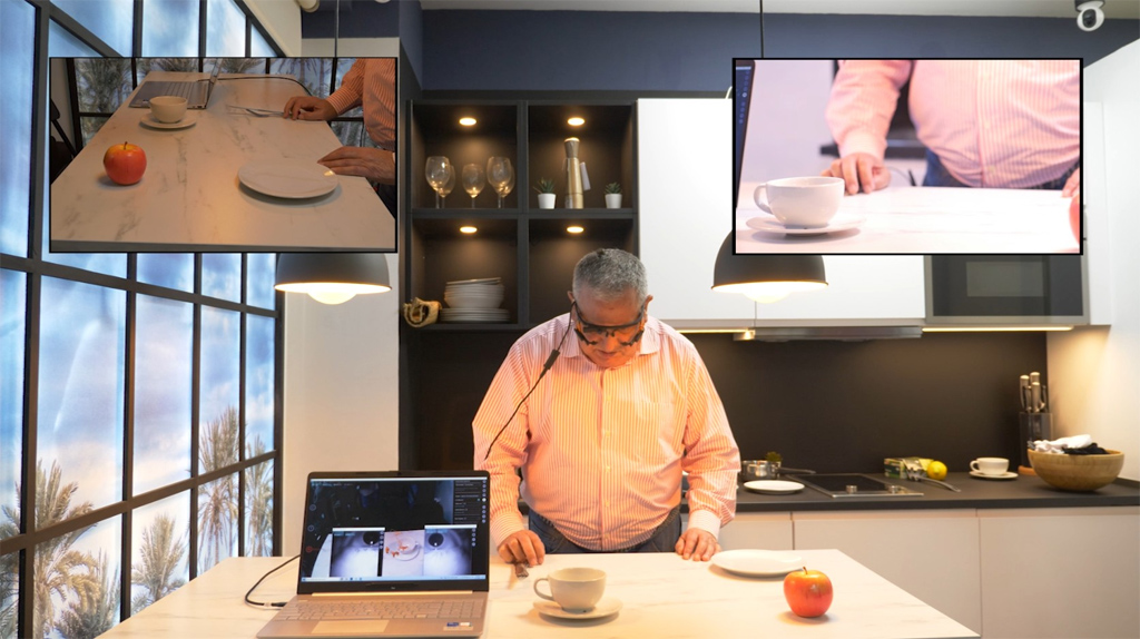 Pruebas con la prótesis cerebral. Imagen: Institute of Bioengineering, Miguel Hernández University