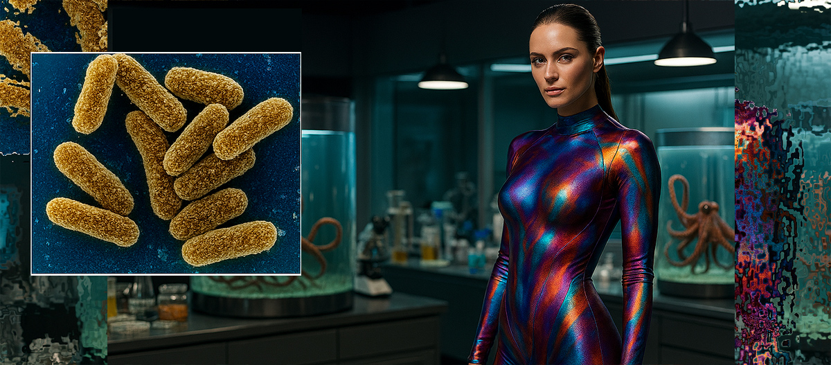 Ropa de color adaptable gracias a nuevos materiales. Imagen: IA / prompt: Danny Ayala Hinojosa