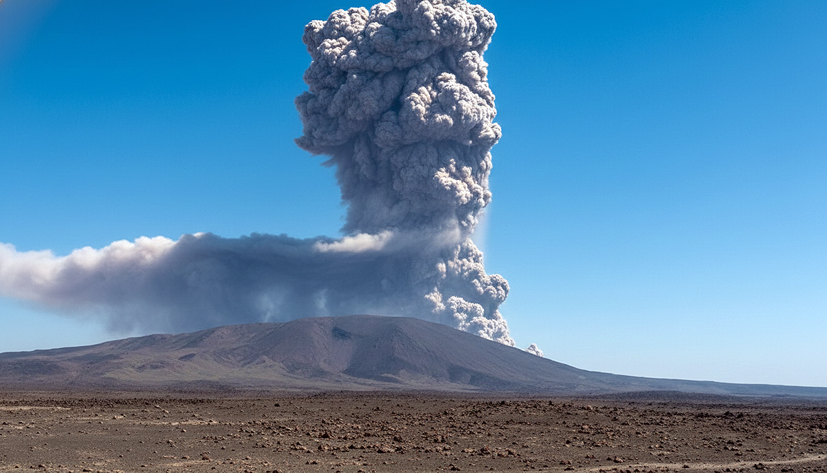 Volcán Hayli Gubbi Etiopía. Imagen: Agencias, edición: IA / Danny Ayala Hinojosa.