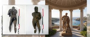 Hercules en madera, hallado en Ibiza. Foto: Museu Arqueològic d'Eivissa i Formentera (MAEF). Edición: IA / Danny Ayala Hinojosa