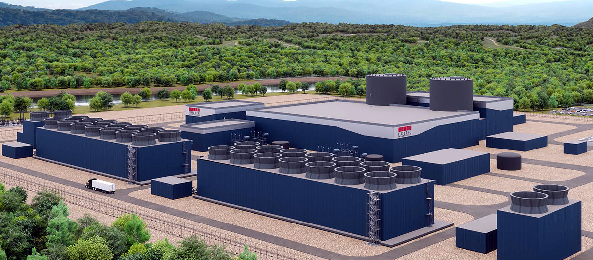 Diseño conceptual de un reactor SMR-300. Imagen: Holtec International