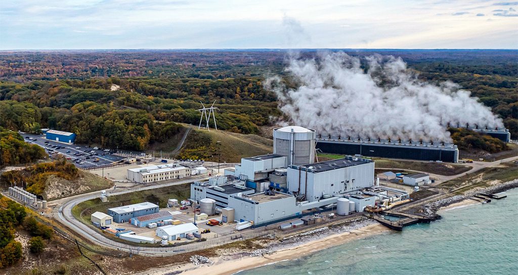 central nuclear de Palisades en Michigan, re-comisionada por Holtec Internacional. Imagen: Holtec International