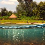Lago Mai-Ndombe en el Congo.