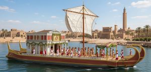 Hallazgo submarino en Alejandría: una barca ceremonial romana emerge del Mediterráneo