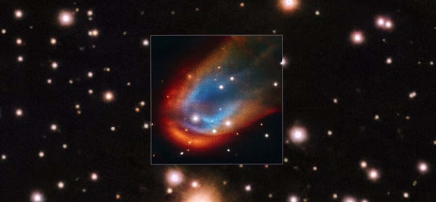 Estrella muerta RXJ0528+2838, tomada con el instrumento MUSE en el Very Large Telescope de la ESO. Cr[editos> ESO/K. Ilkiewicz and S. Scaringi